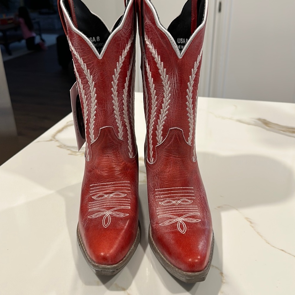 Brand new never worn, sterling, silver, vintage, cowboy boot
